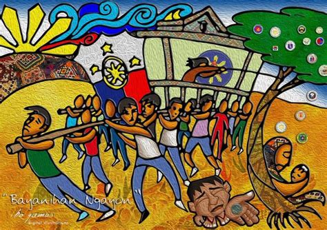 Bayanihan at Pagtutulungan Poster Making .
